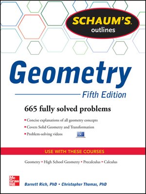 cover image of Schaum's Outline of Geometry
